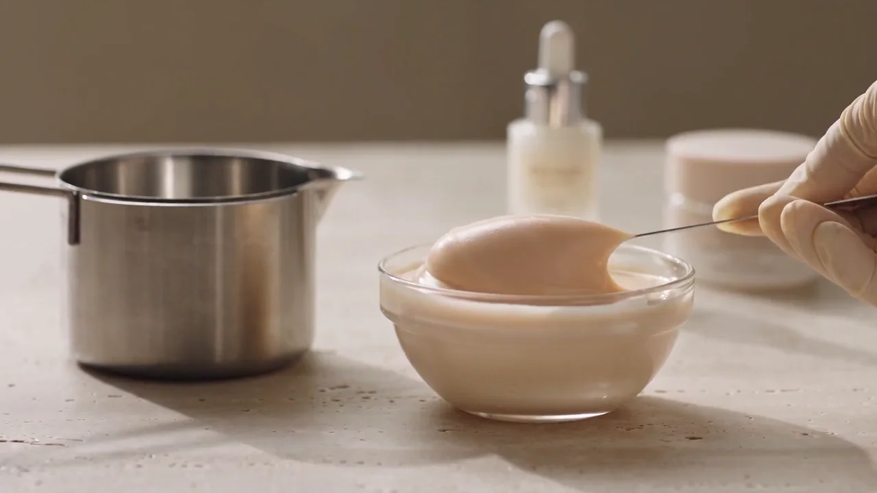 Comparing the textures and colors of product formulations